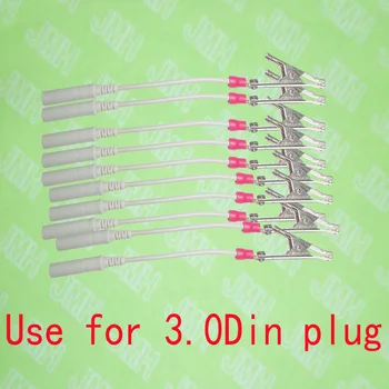 ECG și cablu EKG cu electrozi adaptor,utilizarea cu 3.0 DIN trecerea la Veterinar clip leadwires,10 buc în set.