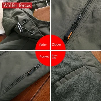 Jachete Pentru Barbati de Lux Omul de Iarnă Militare Tactice 2022 Toamna Îmbrăcăminte pentru Bărbați Haina Încălzire Camping Alpinism Techwear