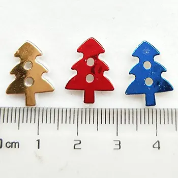 Amestecat 50Pcs/o mulțime Merry Christmas Tree Butoane din Plastic decorativ Pentru Scrapbooking Cusut Decor Meserii Butoane Vrac 17*13mm