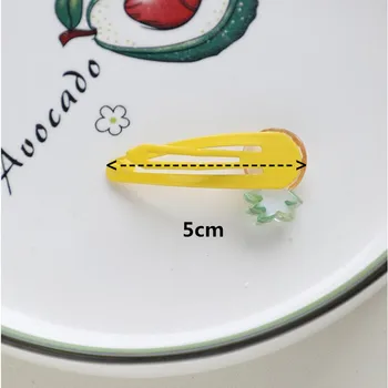 8pcs/Set Plastic Fructe Snap Clip de Păr pentru Fete Dulci Copii mici Copii Agrafe de par Agrafe de par Accesorii de Par