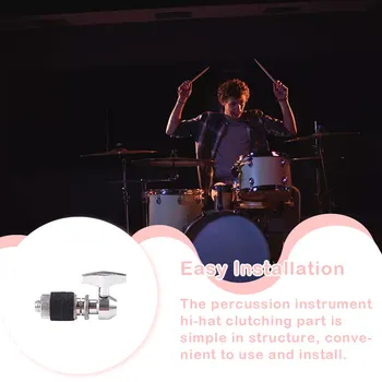 Hi-hat Ambreiaj Music Play Parte Tobe Componente din Aliaj de Instrument de Percuție Ghearele de Înlocuire Tobe Muntele Accesoriu