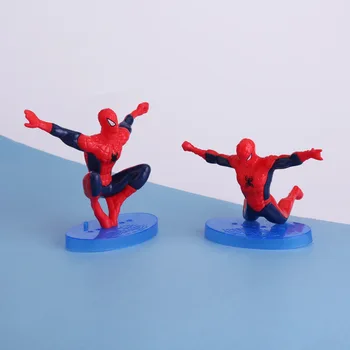 7pcs/set 7-11cm Spiderman Acțiune Figura Jucarii Spiderman Party Model de Papusa PVC Kawaii Ornamente Copii Tort de Decorare Cadou