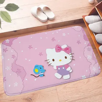 Hello Kitty Absorbant Non-Alunecare Mat Etaj Desene animate Drăguț Ușa de la Baie Mat Dormitor pentru Copii Intrarea Covor 50x80cm